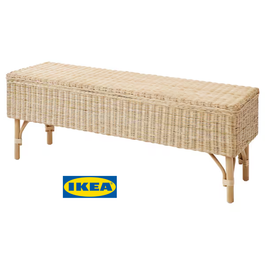 Лавка з полицею IKEA TOLKNING (ІКЕА ТОЛКНІНГ). 805.126.57. Ручна робота