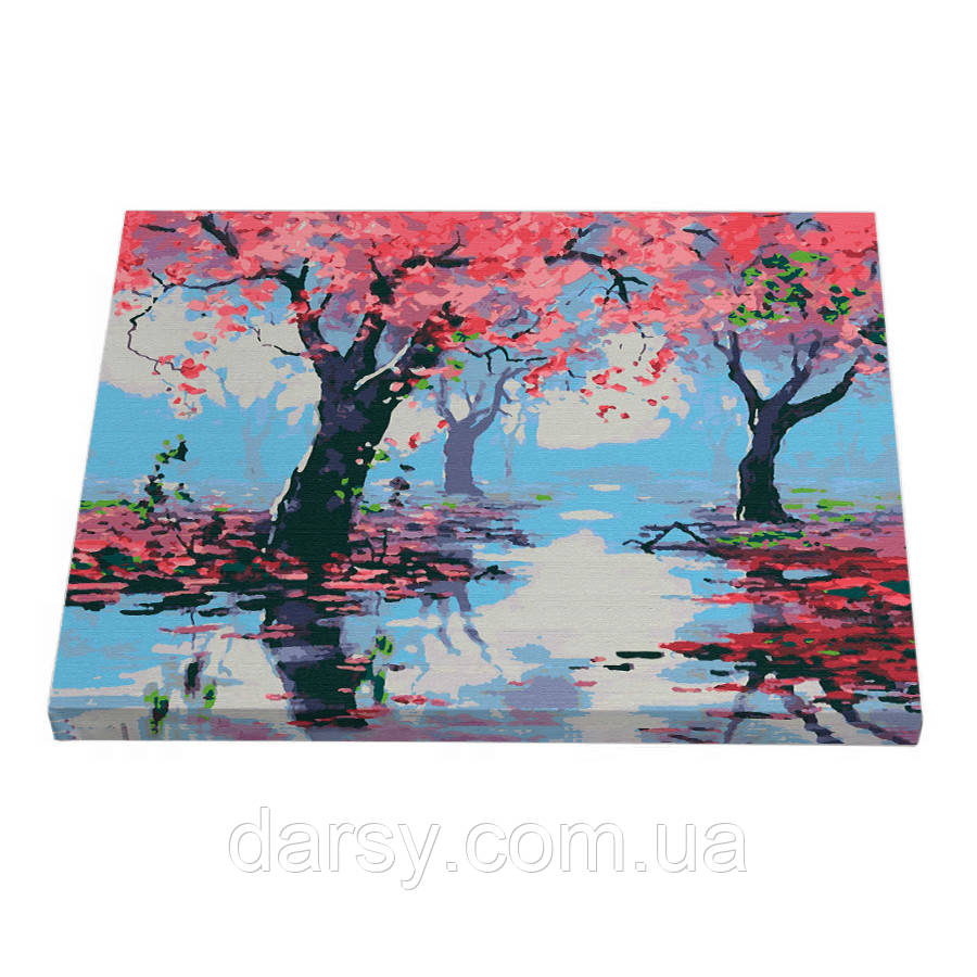 Riviera Blanca Картина за номерами Сакури після дощу 40x50 см (RB-0042), фото 1