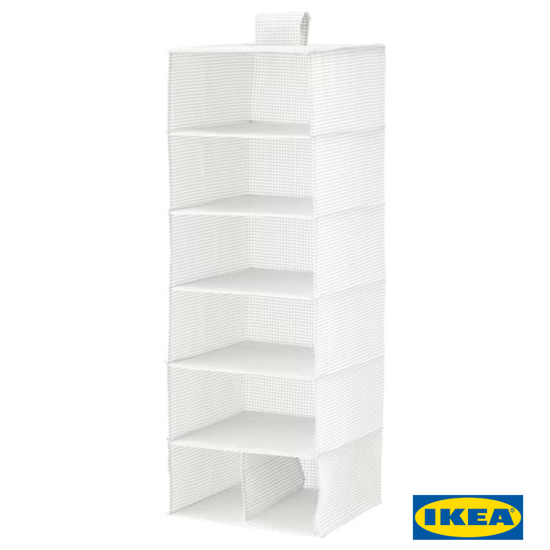 Органайзер для одягу IKEA STUK 70370856 Біло-сірий