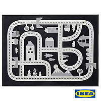 Дитячий килим IKEA MARKKRYPARE 20558573 Темно-сірий