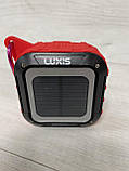 Колонка з сонячною батареєю акумуляторна Luxis BTS-365 (Bluetooth, USB, компактна), фото 6