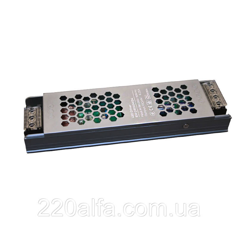 LED драйвер компактний 150 Вт 24 В (серія Стандарт IP20), гарантія 2 роки, фото 1