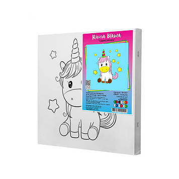 Набір для розпису по контурах Riviera Blanca Єдиноріжка 25x25 см (КА-007)