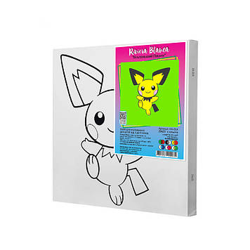 Набір для розпису по контурах Riviera Blanca Маленький Пікачу 25x25 см (КА-014)