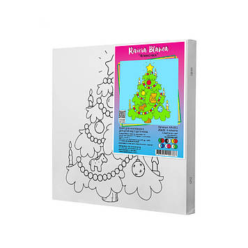 Набір для розпису по контурах Riviera Blanca Ялиночка 25x25 см (КА-031)
