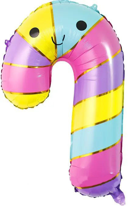 Фольгована куля Карамелька Тростина кольорова 52Х72 см