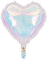 Куля "Серце перламутрове" 10", хамелеон