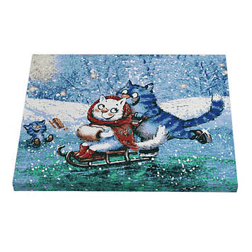 Riviera Blanca Картина за номерами Сніжна ковзанка 40x50 см (RB-0315)