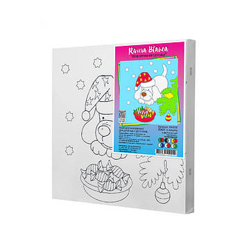 Набір для розпису по контурах Riviera Blanca Новорічні веселощі 25x25 см (КА-036)