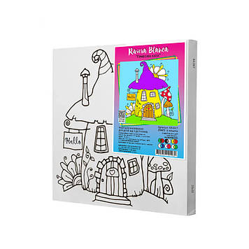 Набір для розпису по контурах Riviera Blanca Грибова хата 25x25 см (КА-047)