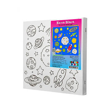 Набір для розпису по контурах Riviera Blanca Космічні пригоди 25x25 см (КА-049)