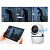 Бездротова IP-камера QC011 для відеоспостереження будинку Wifi поворотна зі звуком і нічним баченням, фото 5
