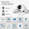 Бездротова IP-камера QC011 для відеоспостереження будинку Wifi поворотна зі звуком і нічним баченням, фото 7