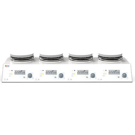 Цифрова магнітна мішалка з нагріванням 4-місна MS-H280-S4, фото 1
