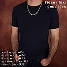 Товста срібна цепочка чоловіча Луска Дракона. Масивний ланцюг срібло 925. Діаметр 5 мм. Довжина 50 см, фото 2