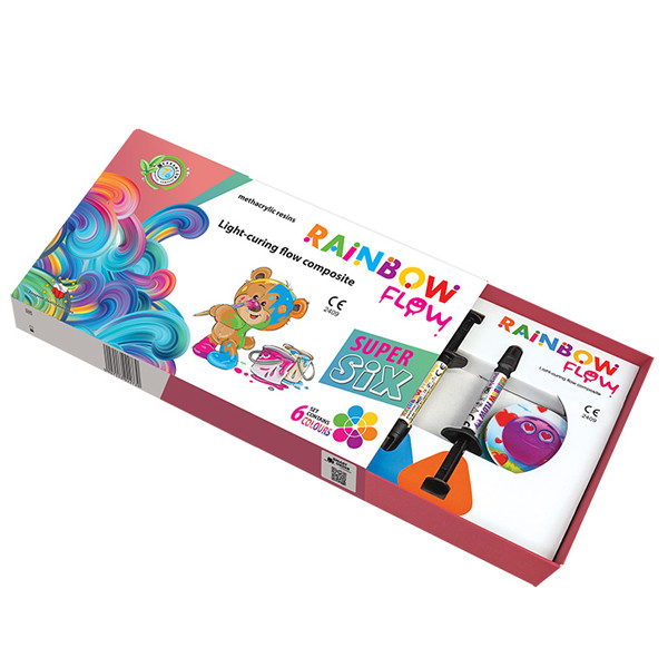 Rainbow flow набір Рейнбоу флоу Кольоровий рідкотекучий композит, фото 1