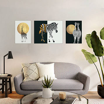 Комплект картин за номерами Riviera Blanca Інверсія (ITR-019) 3 шт в наборі