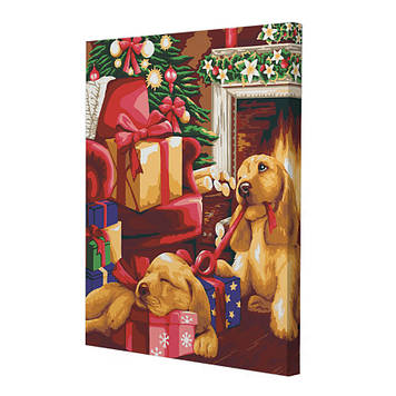 Riviera Blanca Картина за номерами Різдвяні веселощі 40x50 см (RB-0804)