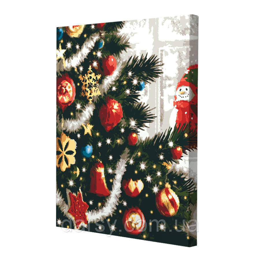 Картина за номерами зі світлодіодною підсвіткою Riviera Blanca Святкові вогні 40x50 см (ГР-003), фото 1