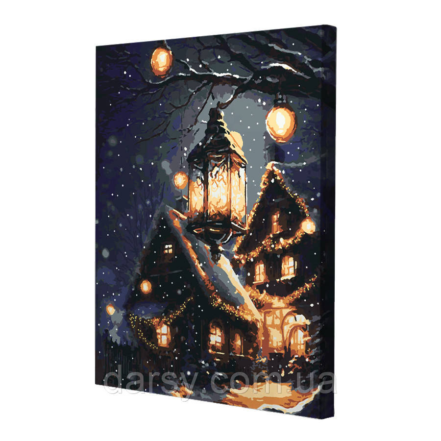 Картина за номерами зі світлодіодною підсвіткою Riviera Blanca Затишне сяйво 40x50 см (ГР-005), фото 1