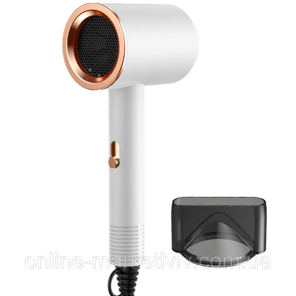 Професійний фен для волосся 200Вт, Fashion hair dryer, Білий / Електричний фен для сушіння волосся