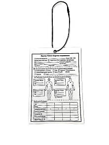 Картка пораненого (А6 формат) TCCC CARD