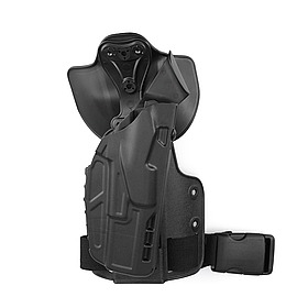 Тактична кобура з кріпленням на ногу SAFARILAND 7354-SP6 - 7TS ALS W/UFA & Paddle, GLOCK 05/18, Black, RH