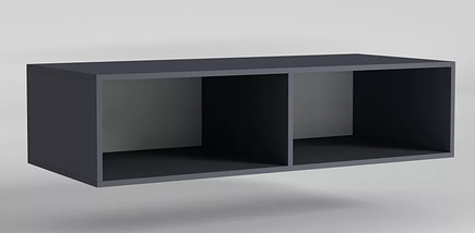 Антресоль Noir/Ноір 2 двері фасади дзеркало TM Matroluxe, фото 2