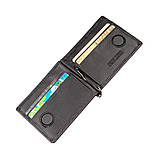 Шкіряний затискач для грошей на магніті (354), фото 5