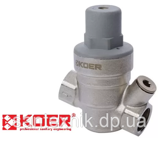 Редуктор тиску Koer KR.1253 1/2 (+статика) під манометр