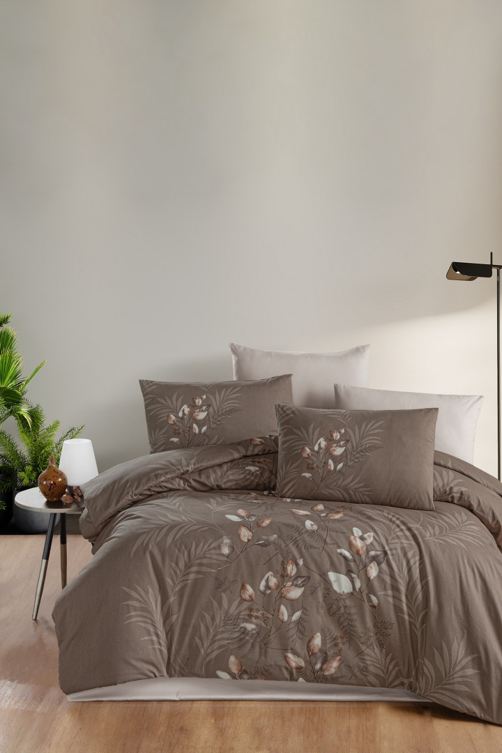 Постільна білизна First Choice Ranforce 160 х 220 см Hardy Brown