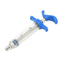 Шприц пластиковий ветеринарний LL з бігунком (багаторазовий), 10 мл