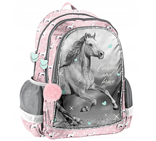 Рюкзак портфель шкільний для дівчинки Рaso Shades of pink комплект 5в1, фото 2