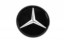 Передня емблема під склом чорна окантовка для Mercedes B-class W245 ABS-пластик
