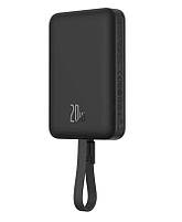 Портативний зарядний пристрій Baseus Magnetic Mini 10000 mAh 20W Black with MagSafe, фото 4