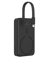 Портативний зарядний пристрій Baseus Magnetic Mini 10000 mAh 20W Black with MagSafe, фото 7