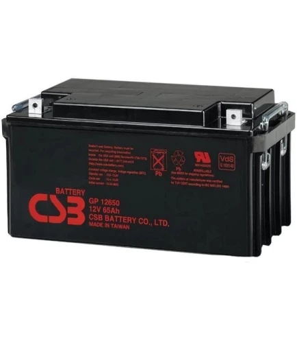 Акумуляторна батарея CSB GPL12650, 12 V 65 Ah (350х166х174мм), 21.3 kg