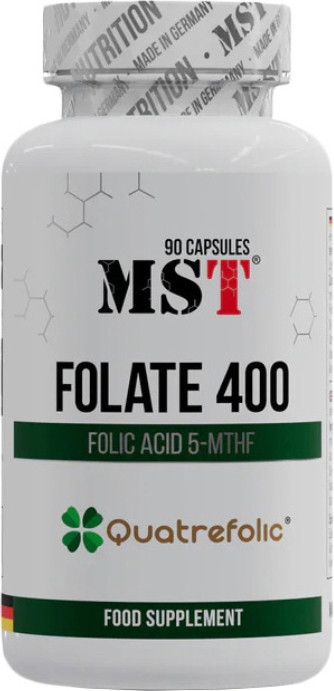 Фолат (фолієва кислота) MST Folate 400 mg 90 caps