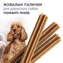 Ласощі для собак CLUB 4 PAWS Premium для середніх порід дентал стікс 77 г, фото 6