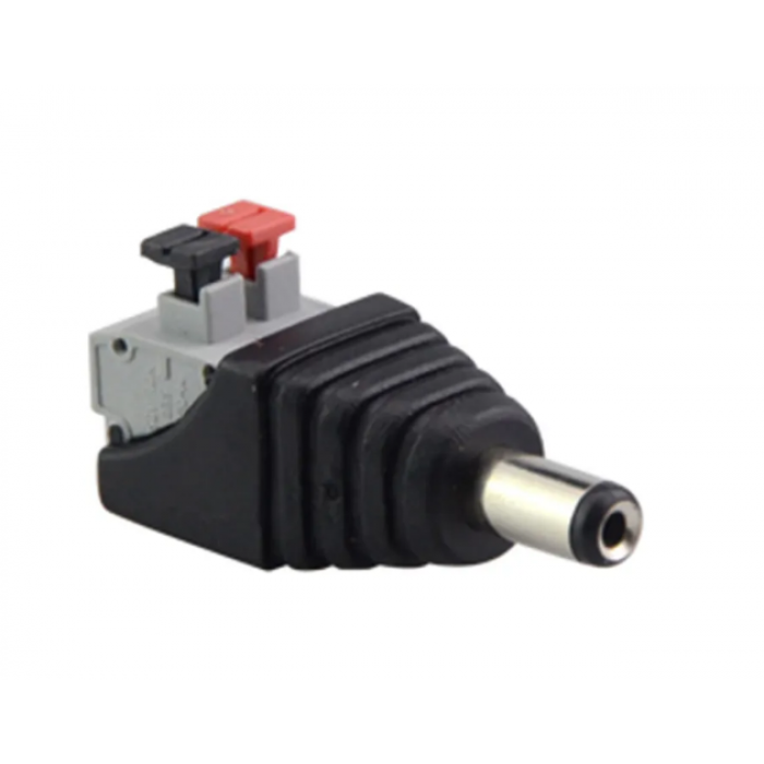 Конектор DC 2pin 5,5х2,1 мм самозатискний тато Код.56687