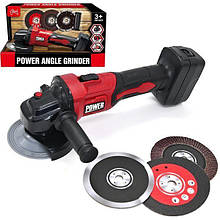 Дитяча функціональна шліфувальна машинка "болгарка" з насадками арт. T 2061