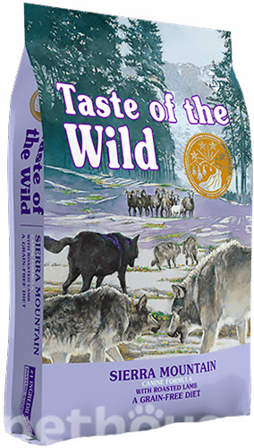 Сухий корм для собак усіх порід та віку Taste of the WILD Sierra Mountain Canine Formula з ягням 12,2 кг (9753-HT60)