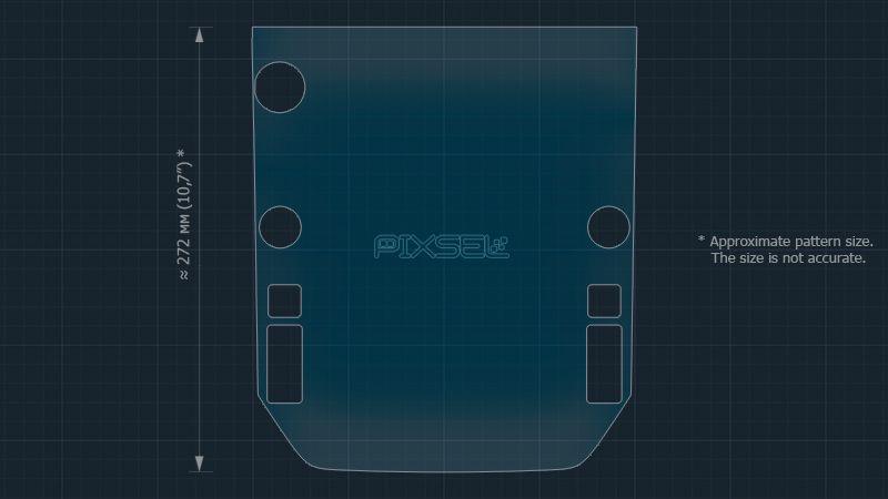 Захисне гібридне скло на монітор 14.4" 9H SUBARU WRX 2022 -