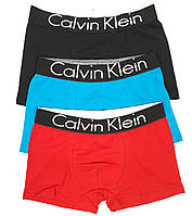Чоловічі труси в коробці 3шт Calvin Klein. Комплекти чоловічої білизни Кельвін Кляйн. Чоловічі труси-боксери 3шт, фото 6