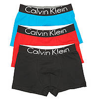 Чоловічі труси в коробці 3шт Calvin Klein. Комплекти чоловічої білизни Кельвін Кляйн. Чоловічі труси-боксери 3шт, фото 7