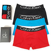 Чоловічі труси в коробці 3шт Calvin Klein. Комплекти чоловічої білизни Кельвін Кляйн. Чоловічі труси-боксери 3шт, фото 9