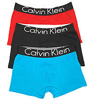 Чоловічі труси в коробці 3шт Calvin Klein. Комплекти чоловічої білизни Кельвін Кляйн. Чоловічі труси-боксери 3шт, фото 10