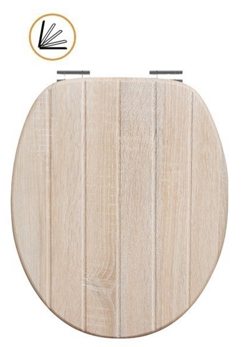 Кришка для унітаза МДФ, повільно опускається (Мікроліфт)