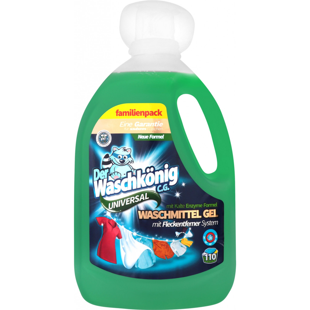 Гель для прання без фосфатів, автомат Waschkonig Universal, 3305 мл