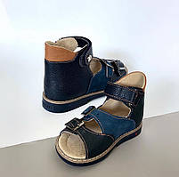 Босоніжки шкіряні ортопедичні для хлопчиків Ортопедичне дитяче взуття Літні ортопедичні сандалі